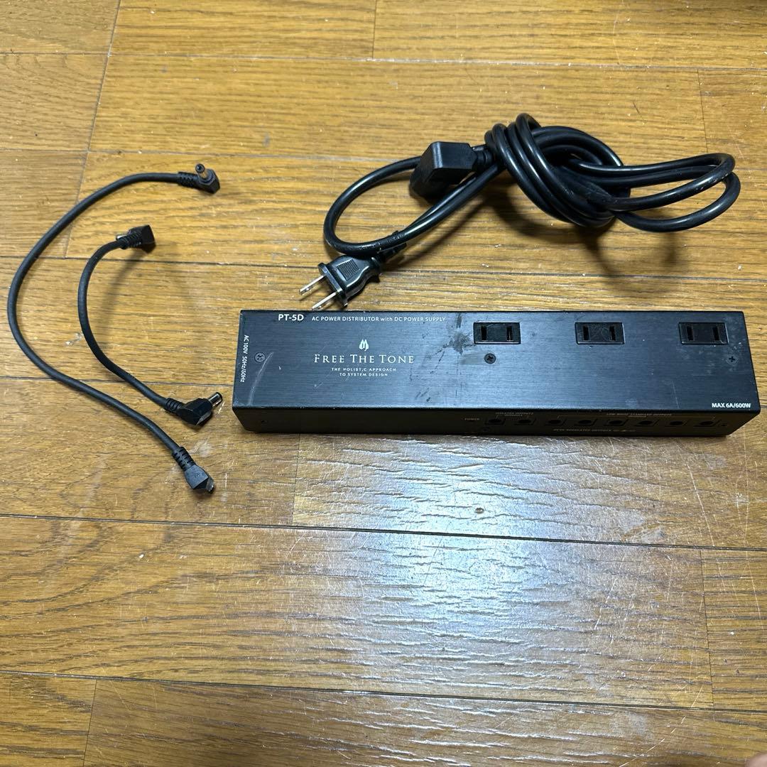 ケーブル2本付き！FREE THE TONE PT-5D パワーサプライ