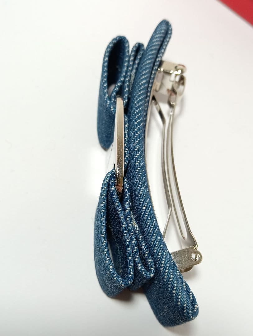 Ferragamo　サルヴァトーレフェラガモ　バレッタ　デニム　ヴァラリボン