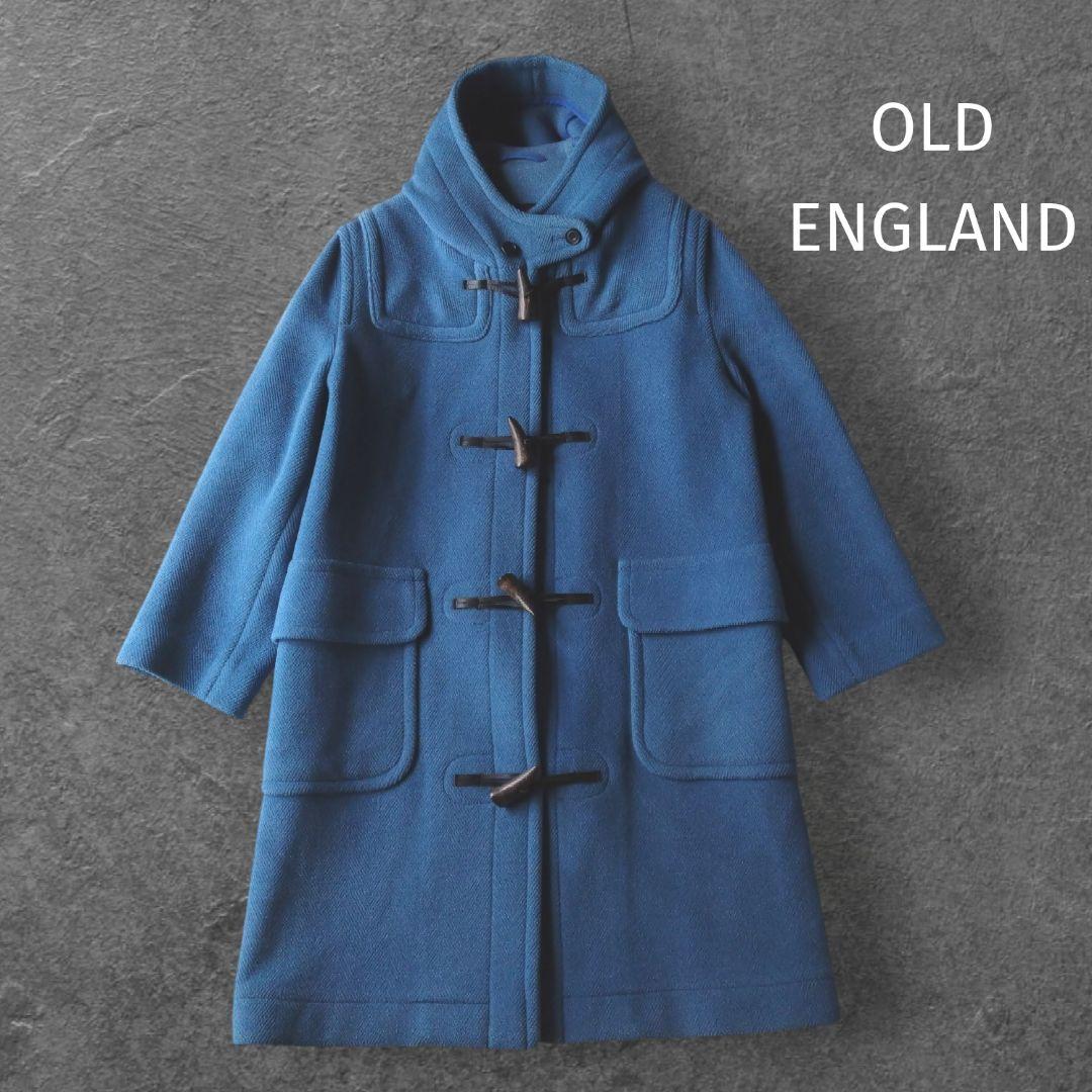 【希少】オールドイングランド ダッフルコート ヘリンボーン ロング丈 ブルー