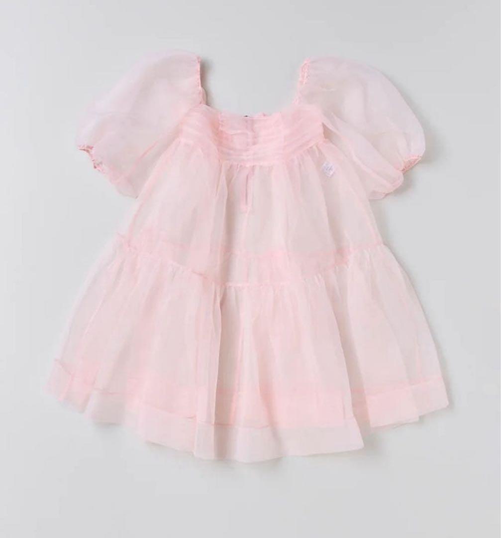 ワンピース POPPY ORGANDY FLARE MINI DRESS