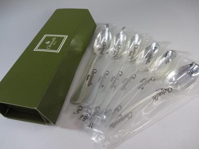 RU-2587　クリストフル　パールデミタス　スプーン6本セット　未開封未使用