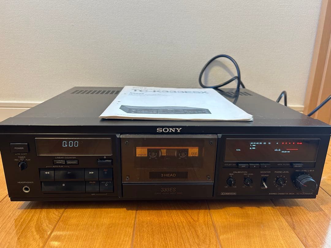 SONY TC-K333ESX カセットデッキ　通電動作確認済み