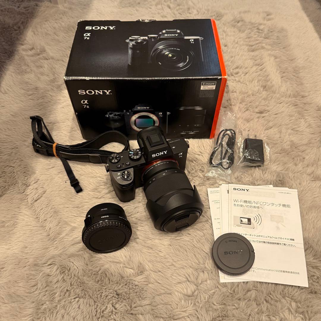 SONY α7II SIGMA Canon EF コンバータ　レンズセット