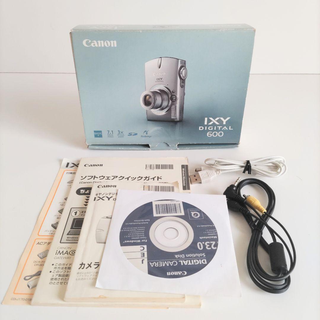 Canon デジカメ IXY DIGITAL 600 シルバー PC1114