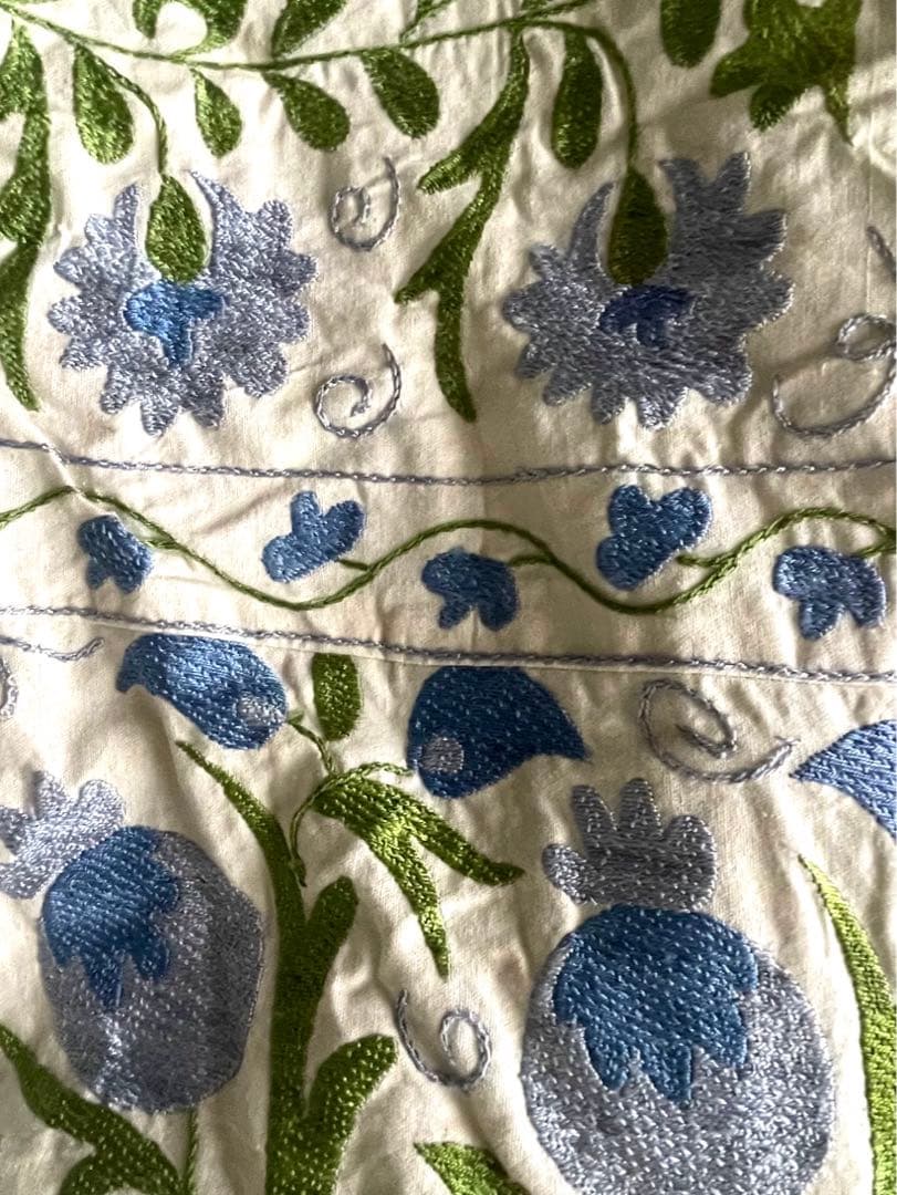 槙*様 ウズベキスタン スザニ刺繍　ソファカバー　ベッドカバー