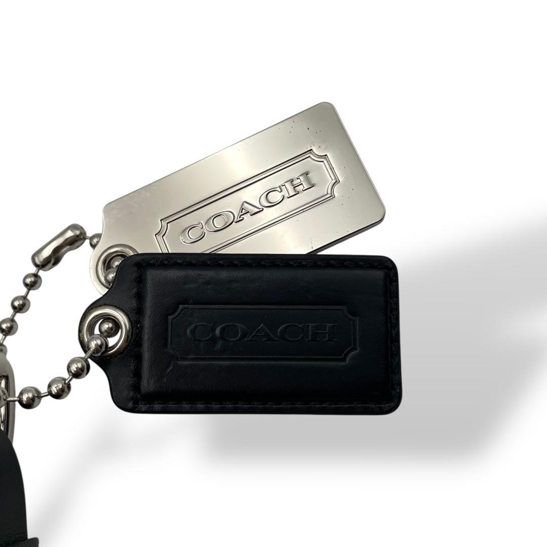 良品 COACH メッセンジャーバッグ レザー ブラック トンプソン 70313