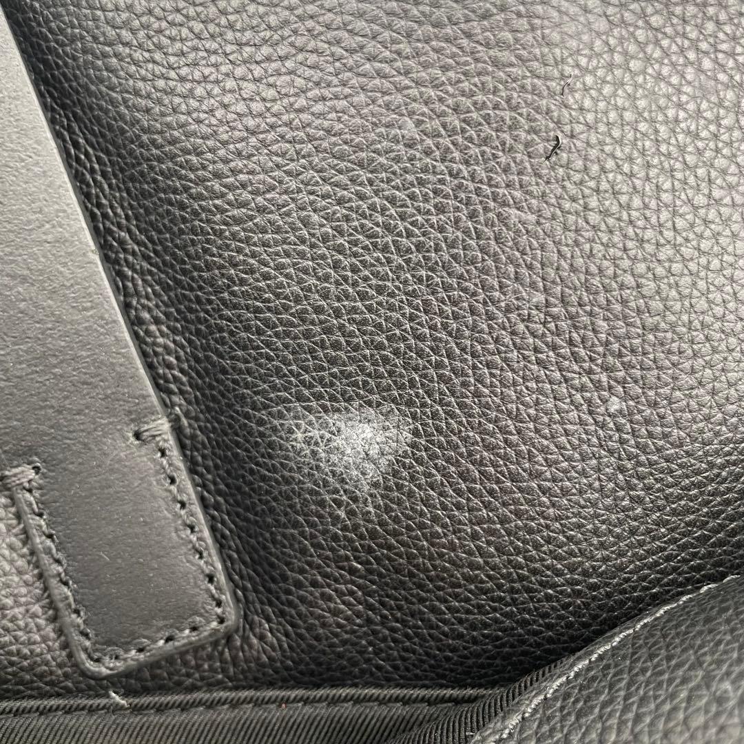 良品 COACH メッセンジャーバッグ レザー ブラック トンプソン 70313