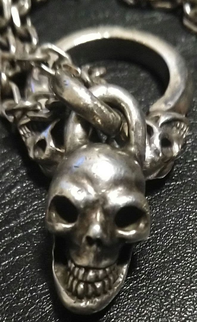 ガボール　シングルスカルペンダント　ネックレスチェーンセット