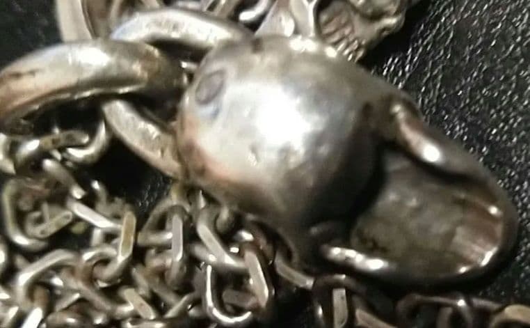 ガボール　シングルスカルペンダント　ネックレスチェーンセット