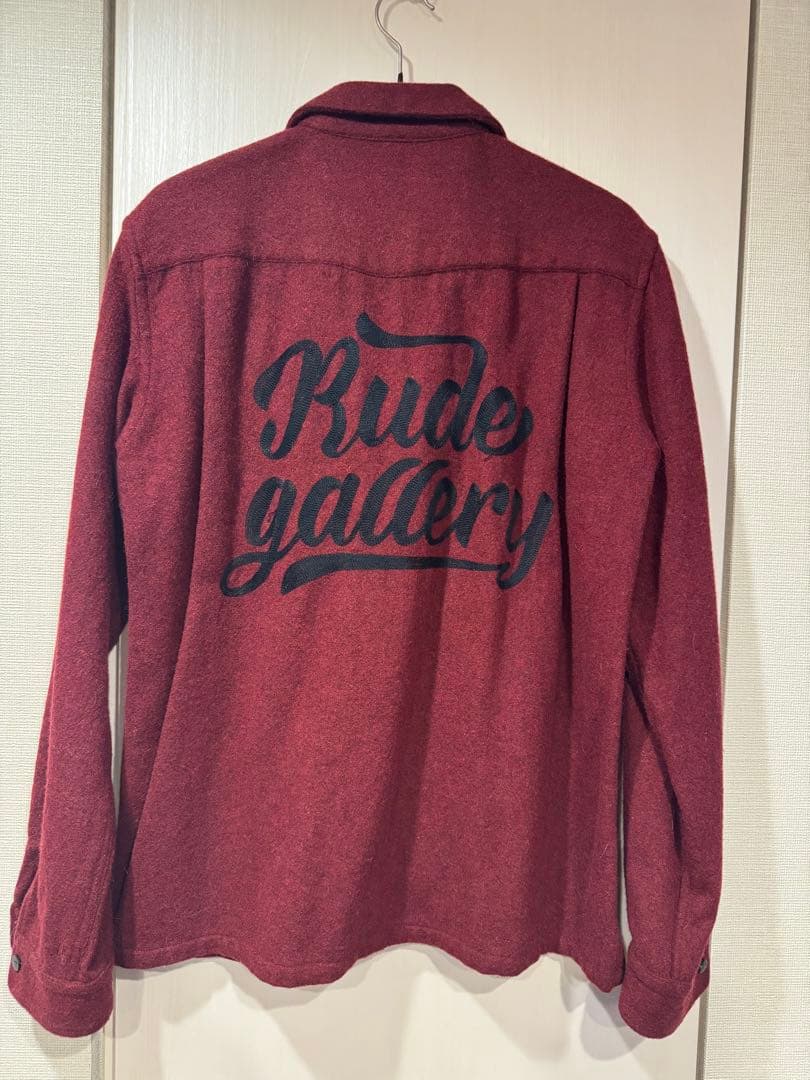 RUDE GALLERY バーガンディ 長袖シャツ