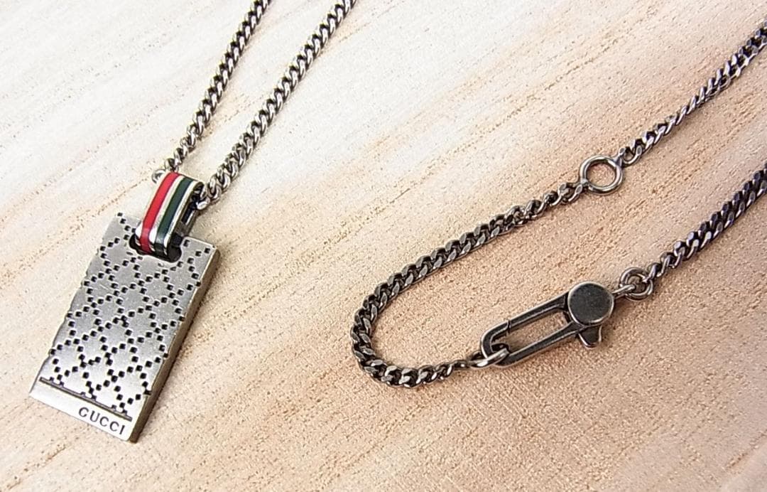 ねぎとろ様用正規品美品GUCCIグッチ　ディアマンテ　SV925ネックレス男女
