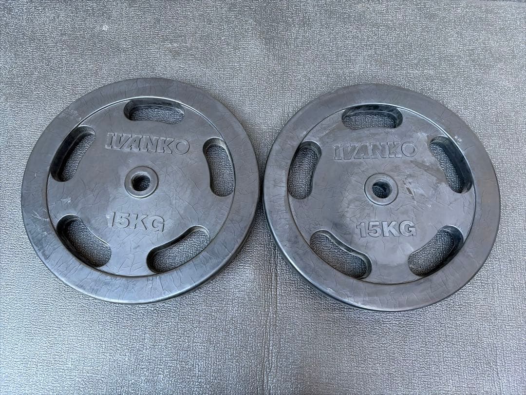IVANKO　イヴァンコ　バーベル　プレート　15キロ　2枚セット 28mm