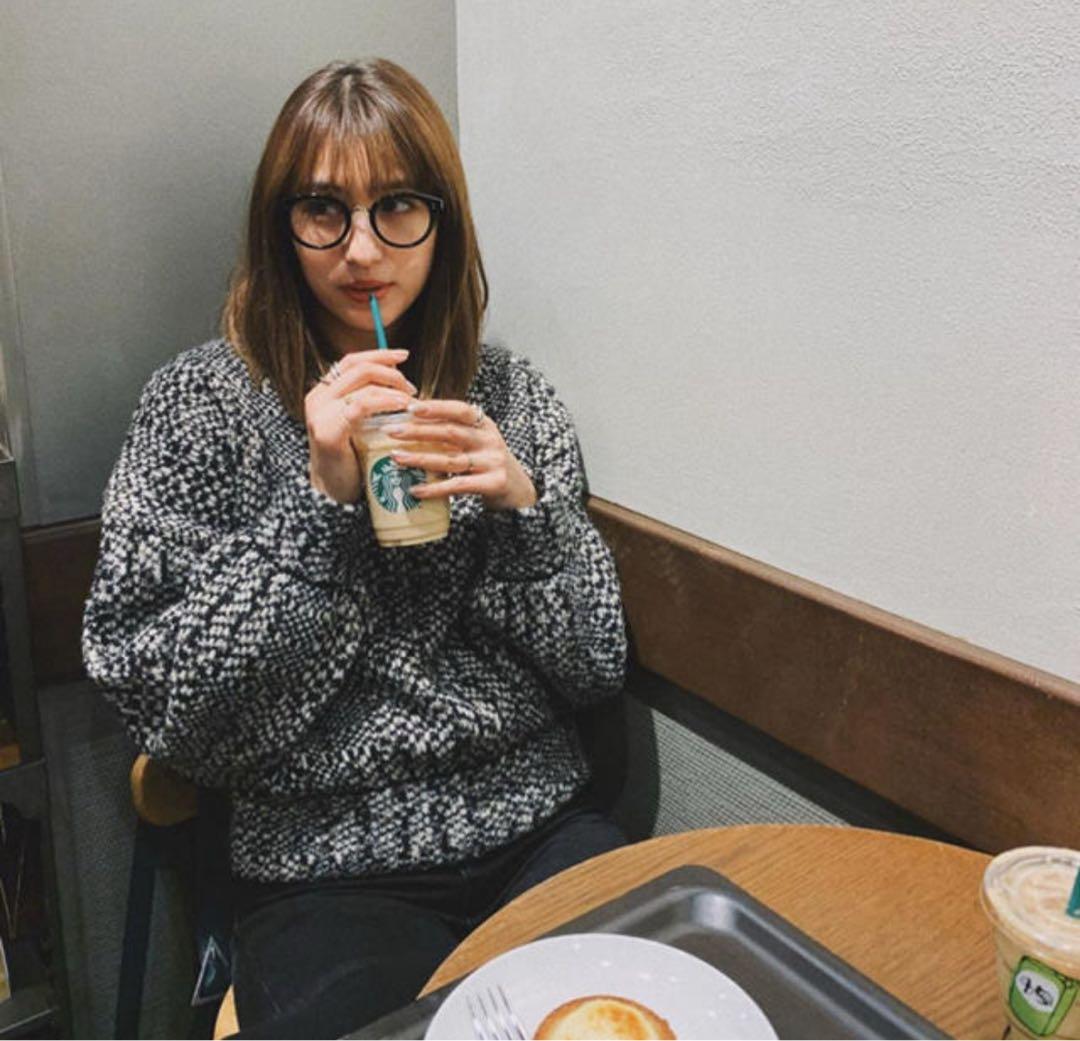 トップス CLANE MIX TWEED KNIT TOPS