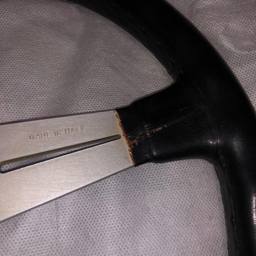 な*ん様 ナルディ　クラシックレザー　ブラック　36 ホーンリング　ホーンボタン