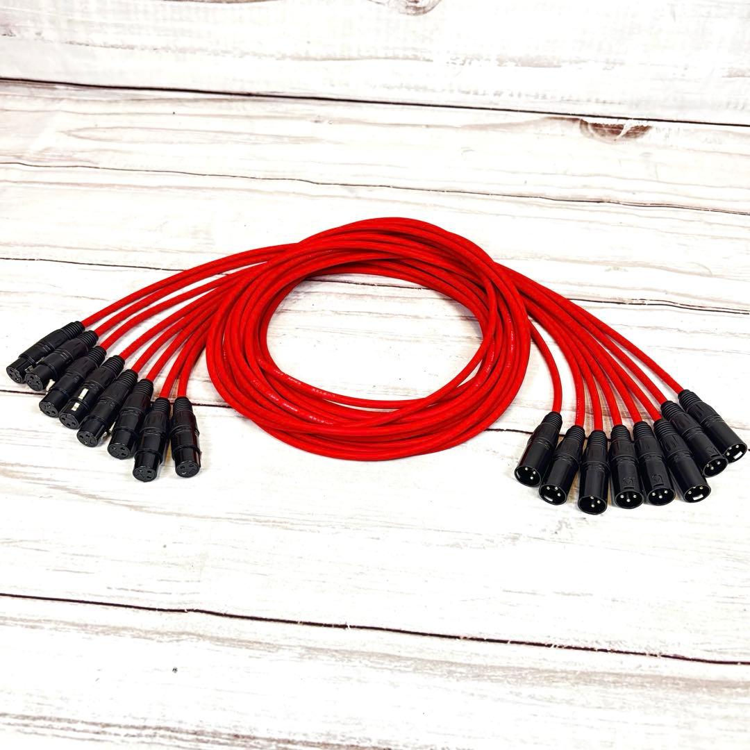 CANARE L-2T2S XLRケーブル 2m 8本セット