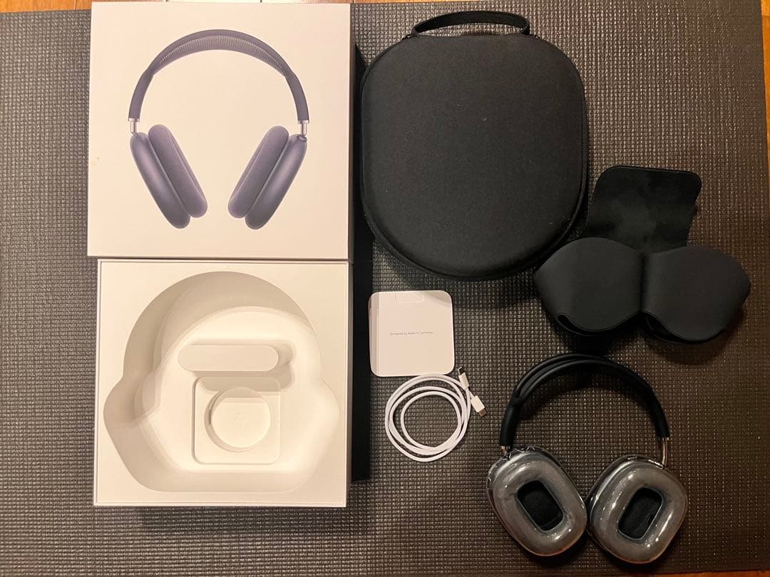 【美品】AirPods Max ミッドナイト　Apple care付き 本体