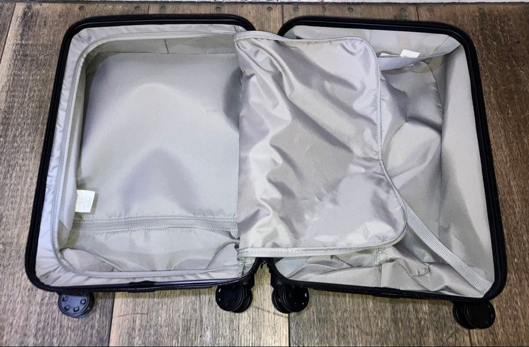 【美品】　無印良品　バーを自由に調節できる　ハードキャリーケース（36L）黒