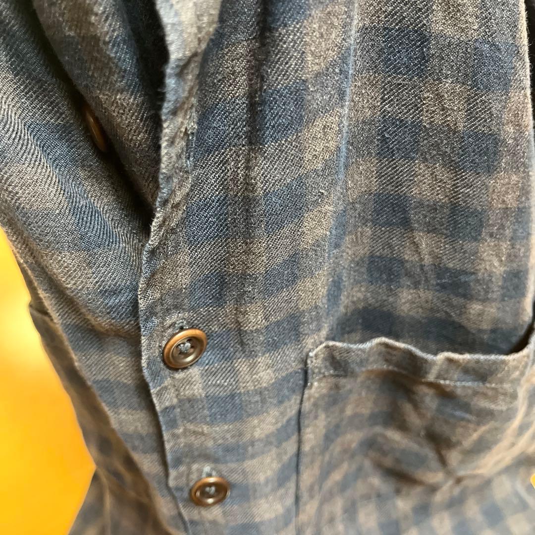 Evan kinori リネンシャツ