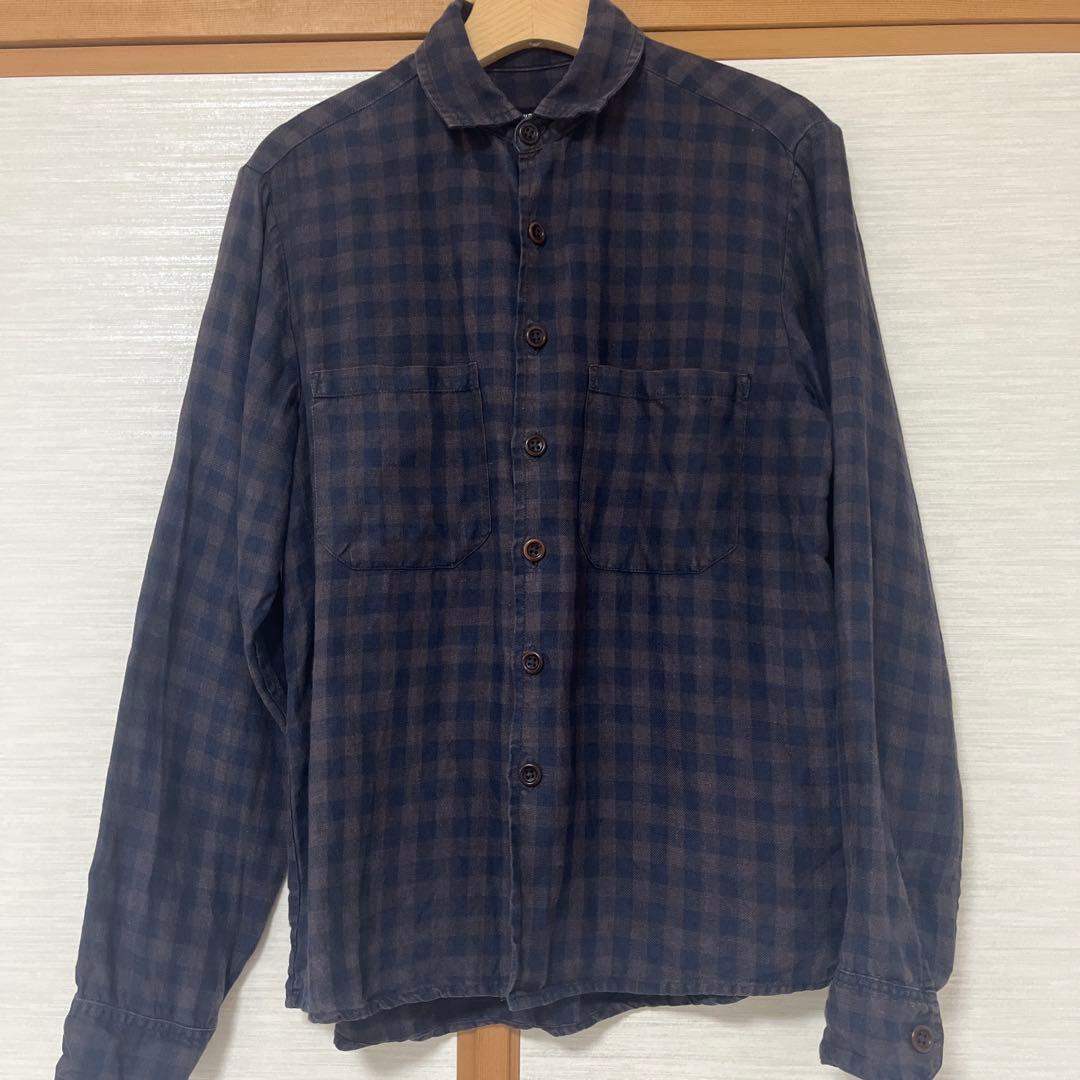 Evan kinori リネンシャツ