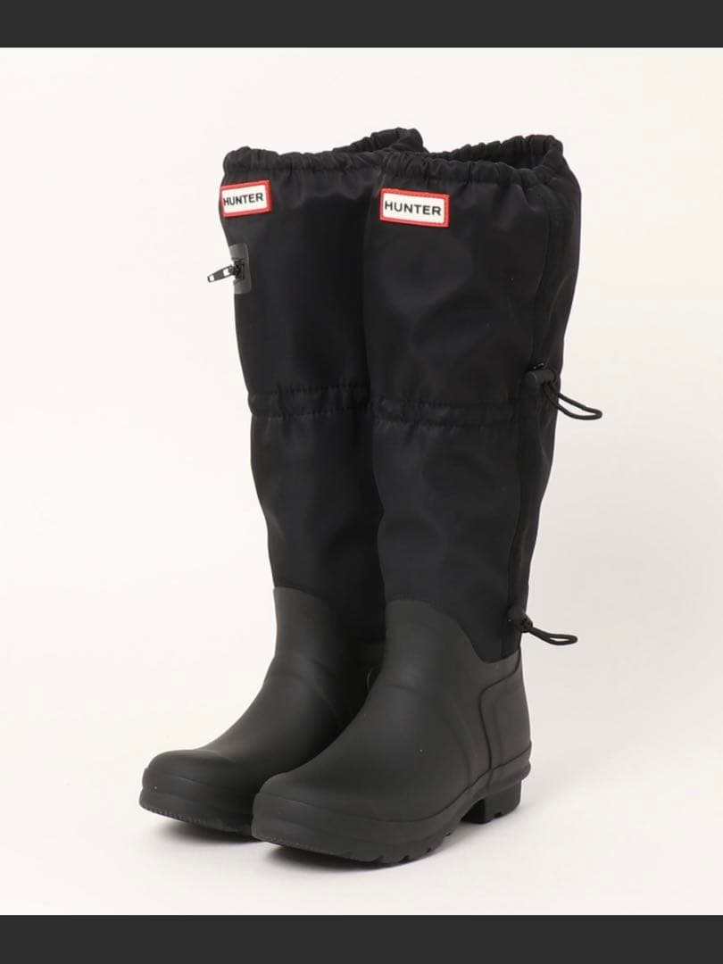 ハンター　トラベル トール レイン ブーツ - ブラック