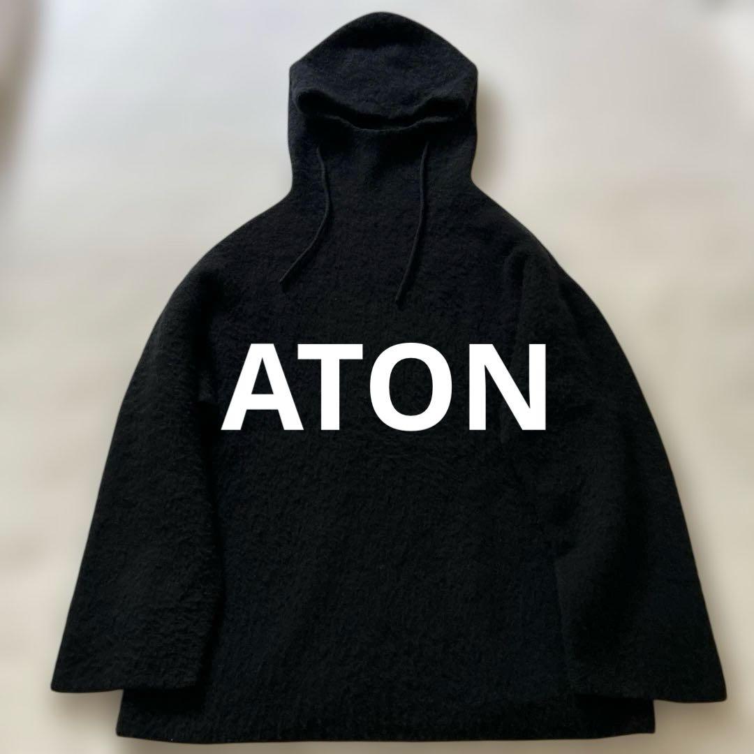 エイトン　ファーカシミヤ ニット　黒　02