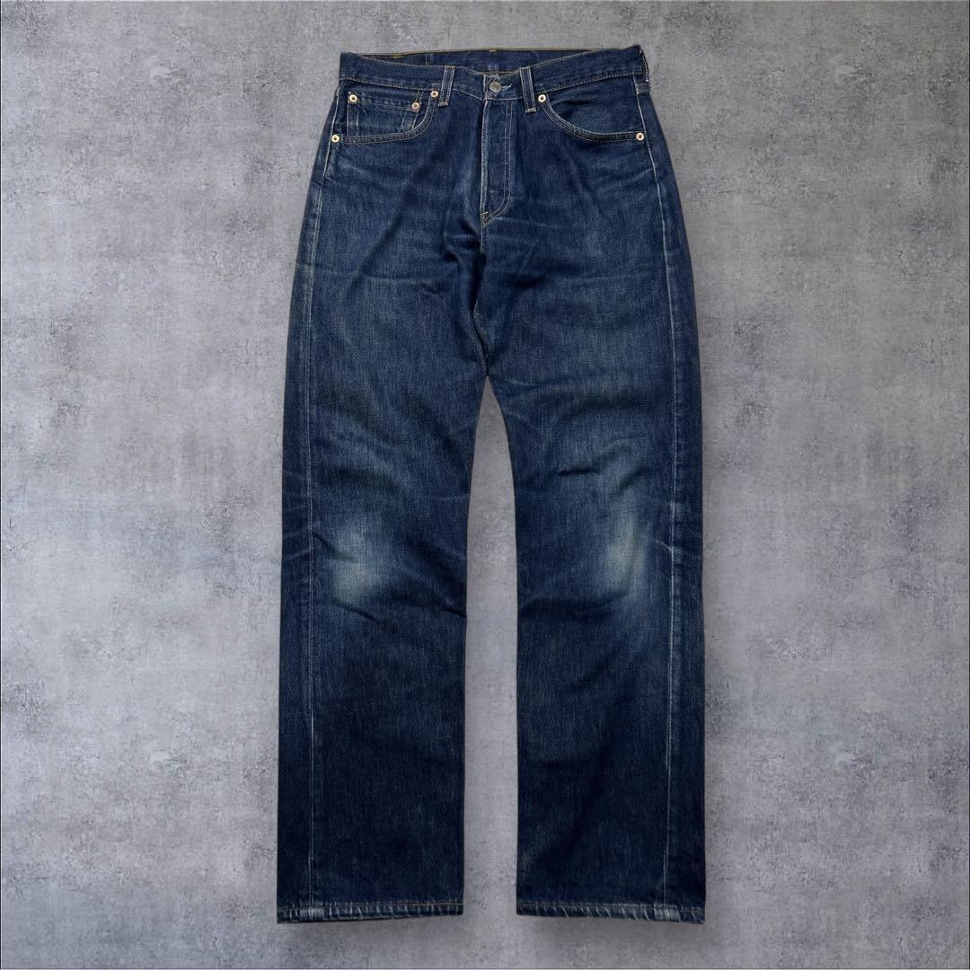 90s-00s 最終期 リーバイス 501 USA製 濃紺 ボタン裏553