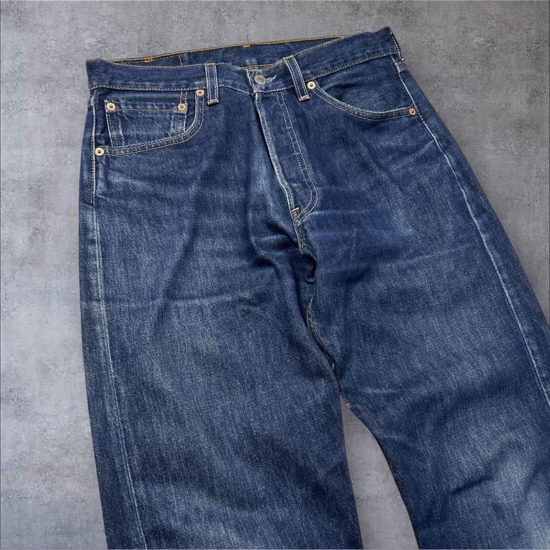 90s-00s 最終期 リーバイス 501 USA製 濃紺 ボタン裏553