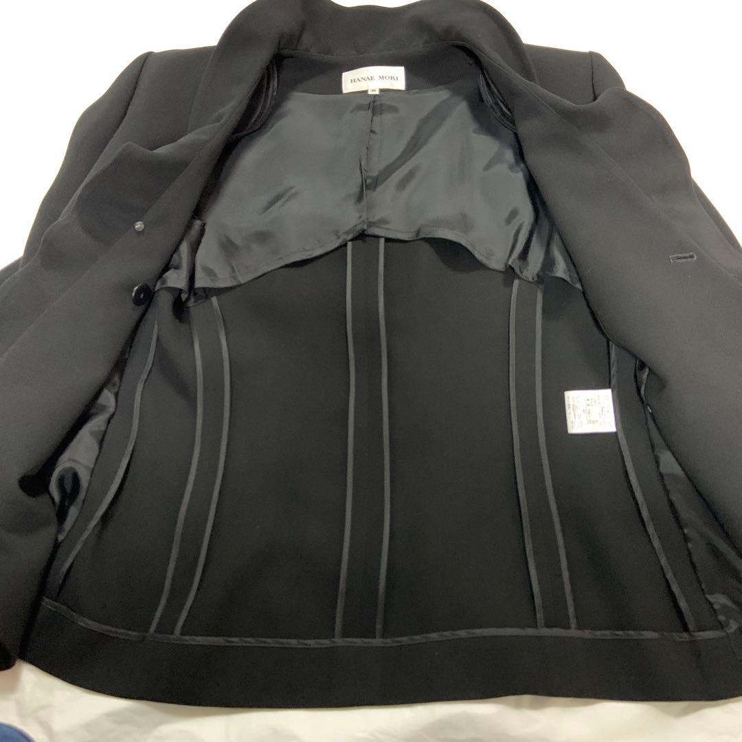 新品8万9250円　ハナエモリ（HANAE MORI）黒のジャケット