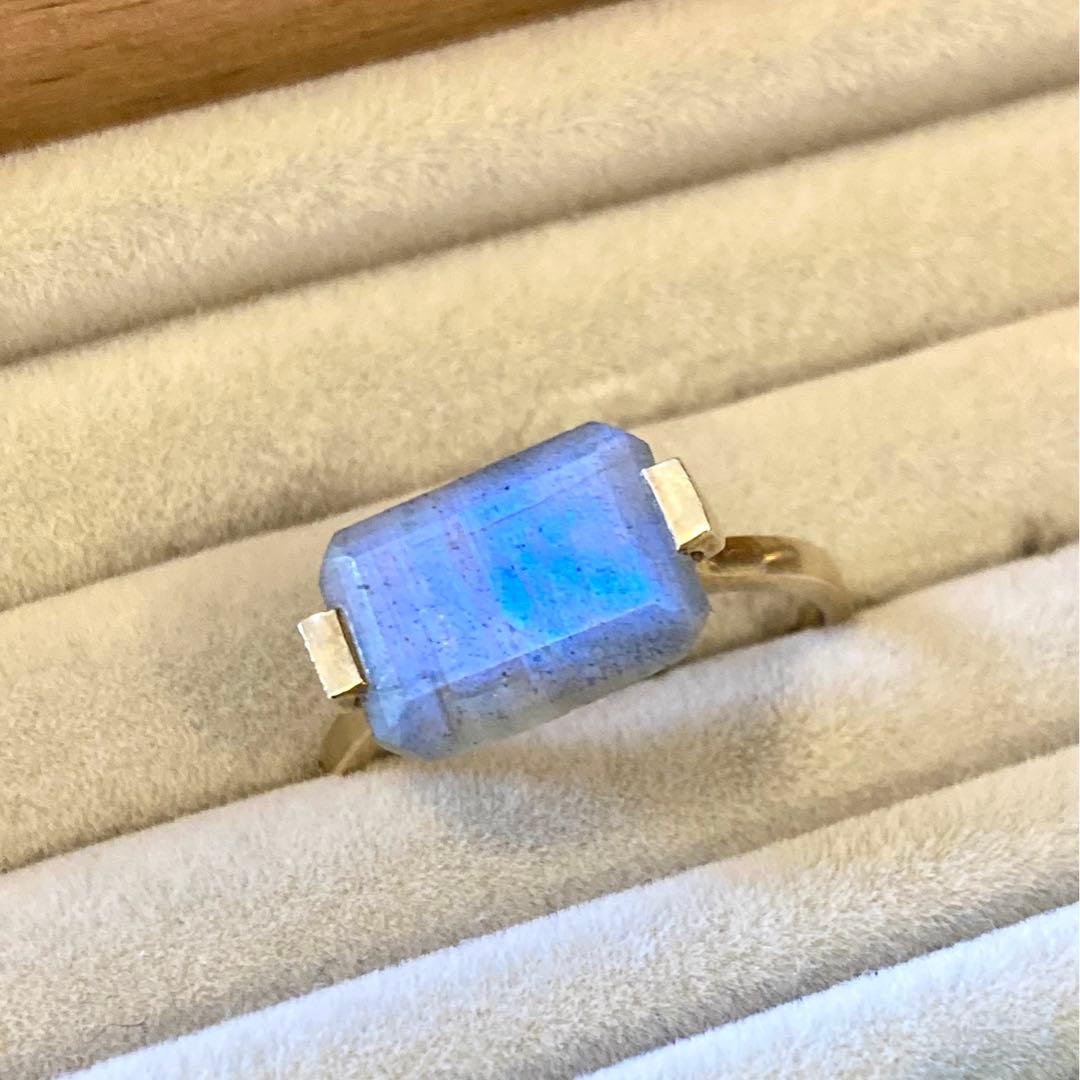 アルティーダウード ラブラドライトレクタングルリング13号