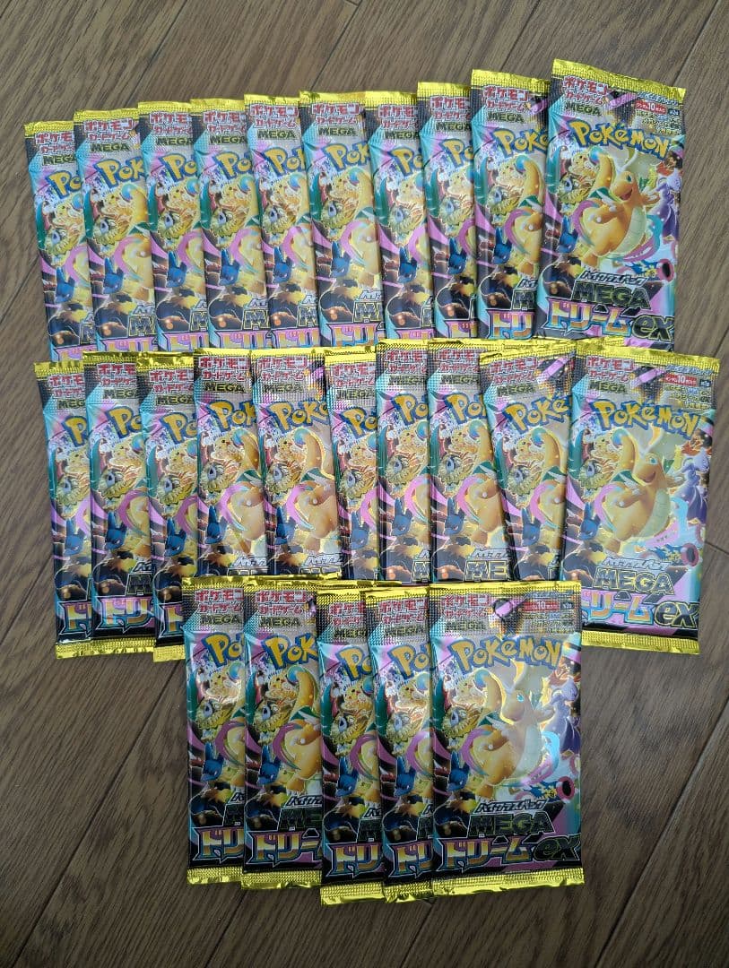 ポケモンカード メガドリームex サーチ済パック 25P