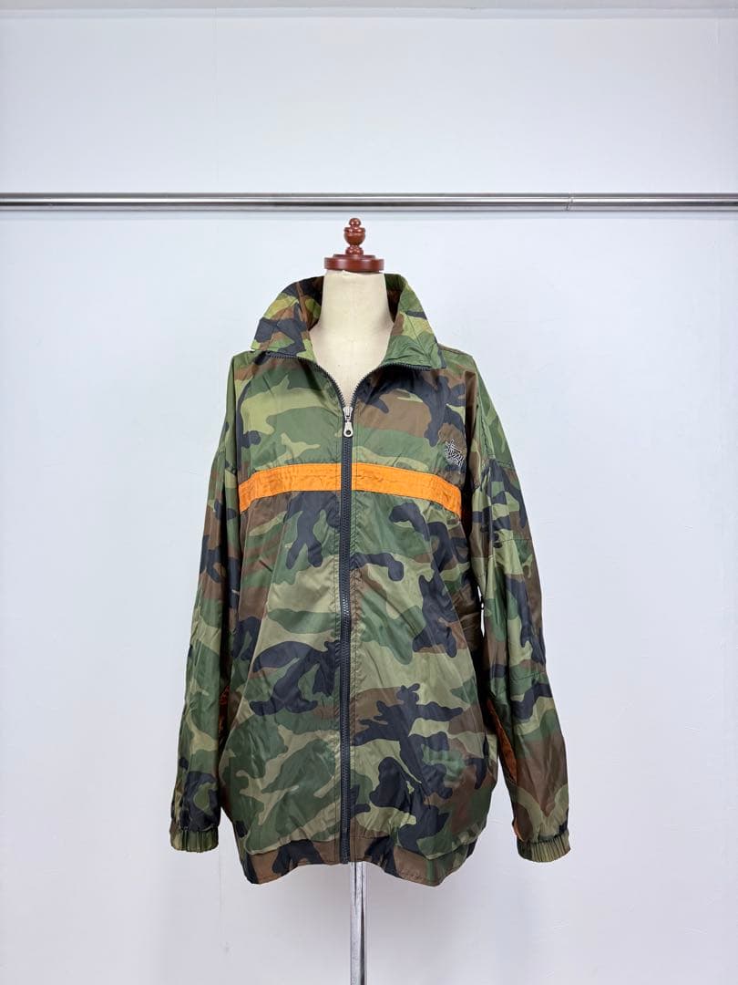 90s stussy オールドステューシー ナイロンジャケット カモ柄 L