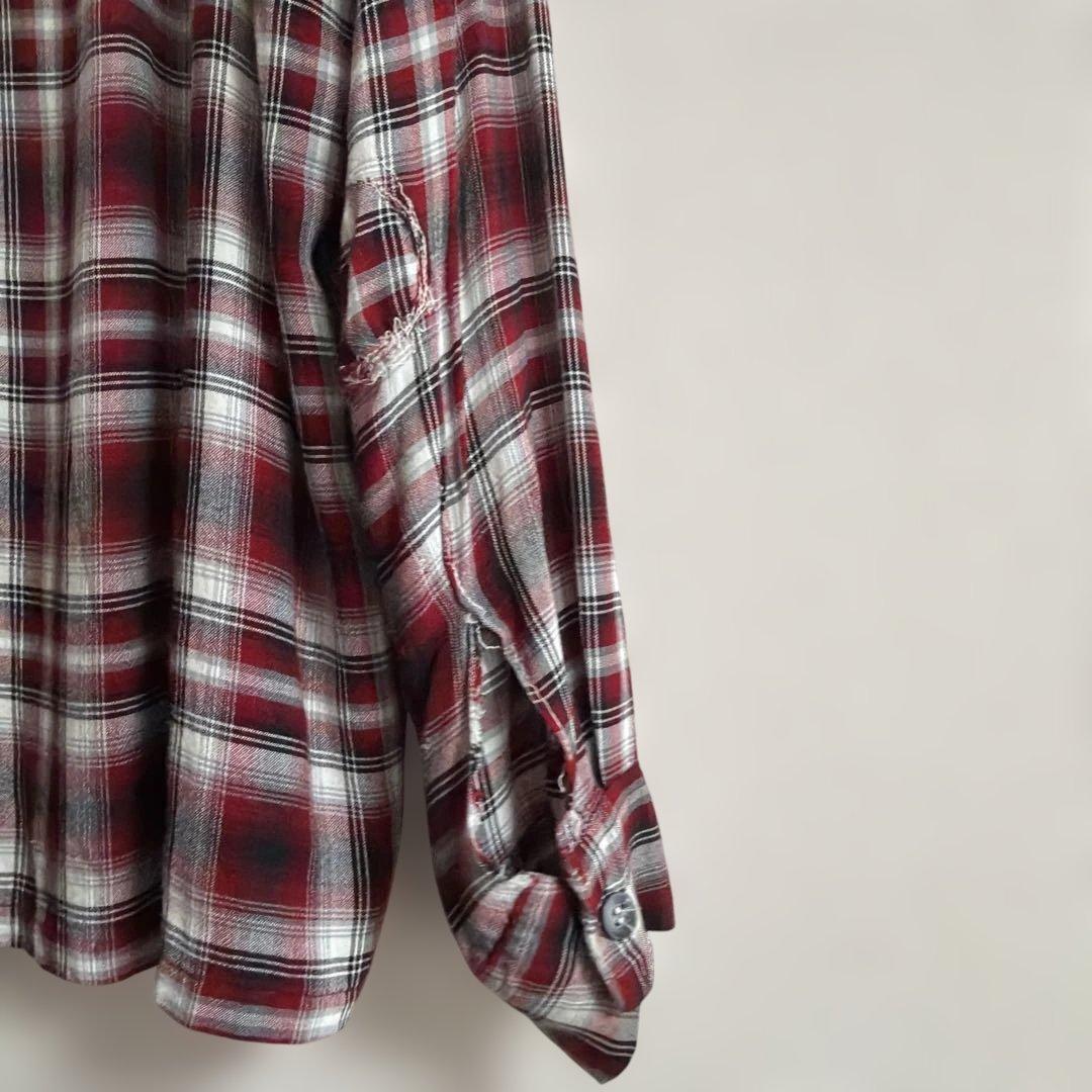 40's ~ 50's Towncraft オンブレチェック レーヨン シャツ