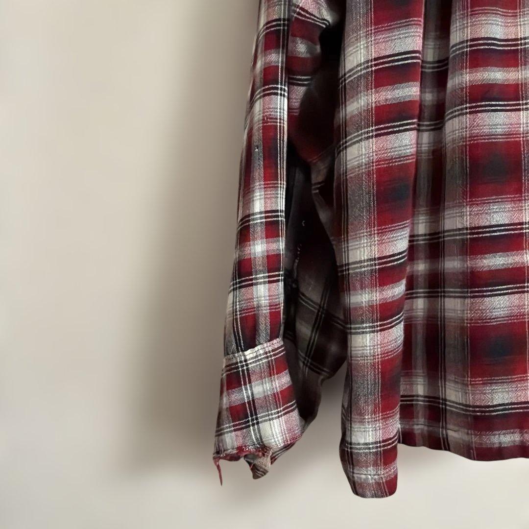 40's ~ 50's Towncraft オンブレチェック レーヨン シャツ