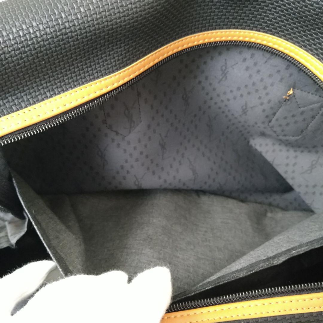 イヴサンローラン ボストンバッグ 大容量 男女兼用 ブラック