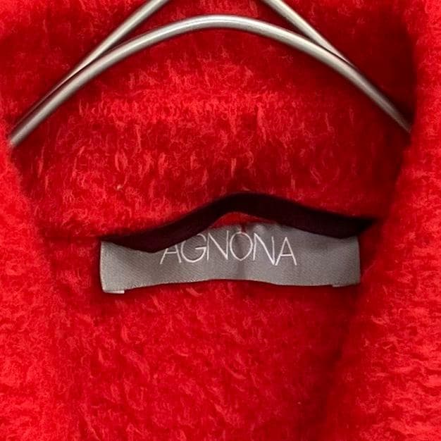 美品✨アニオナ AGNONA ダッフルコート アルパカ 大きいサイズ 48 赤