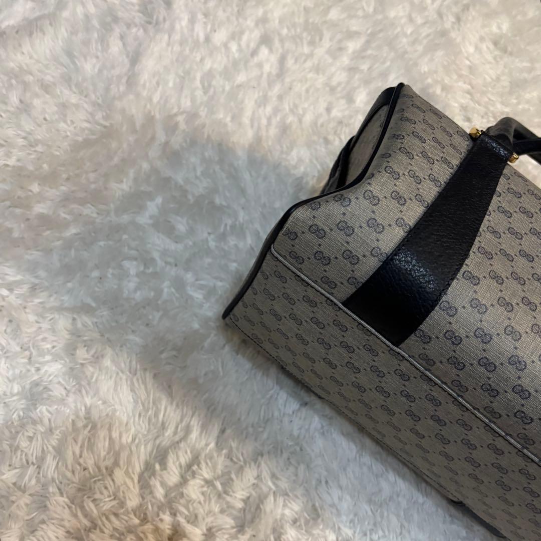 美品 GUCCI グッチ ハンドバッグ マイクロGG チャーム付き