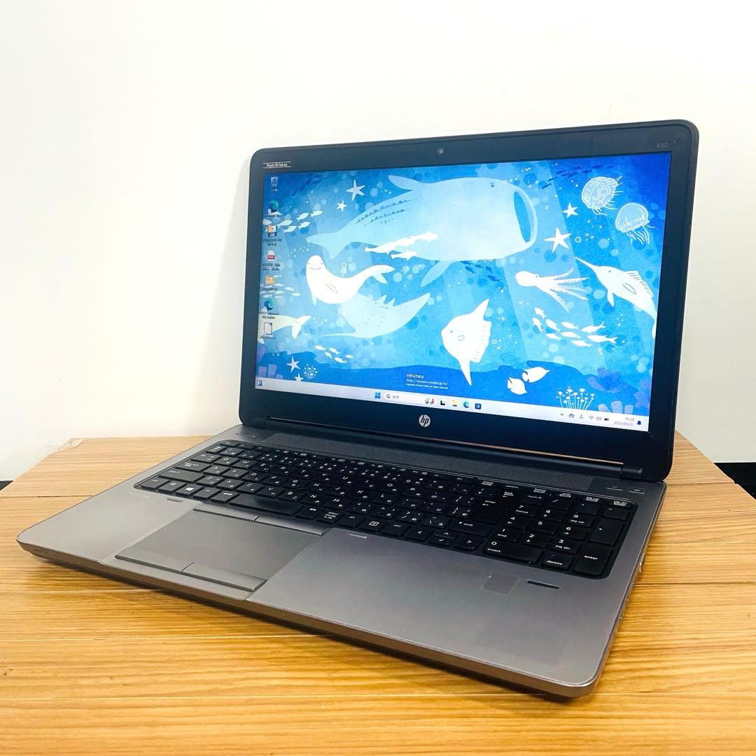 快適i5 HPノート15.6フルHD SSDカメラWi-FiオフィスDVD