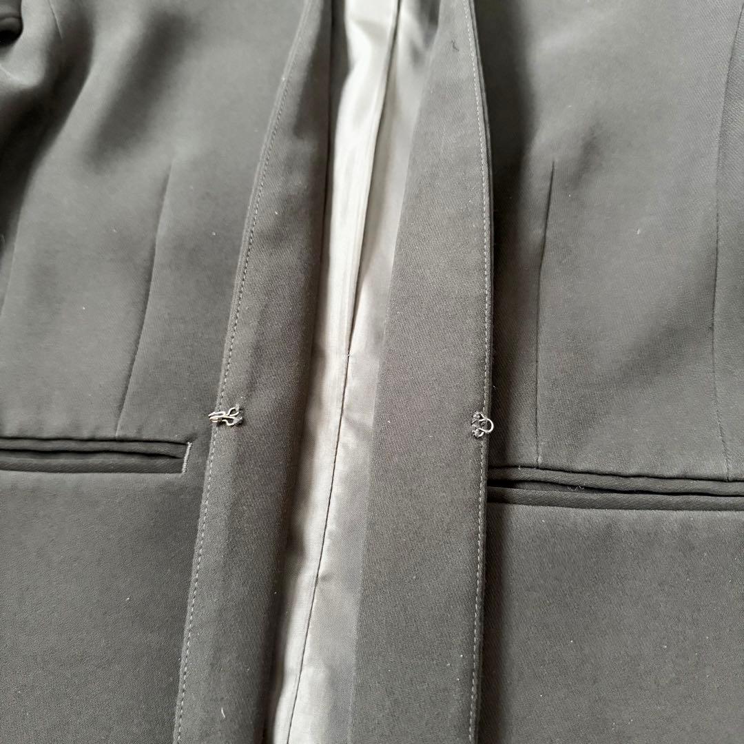 人気❤️ユナイテッドアローズ　パンツスーツ　ノーカラージャケット　ブラック　L