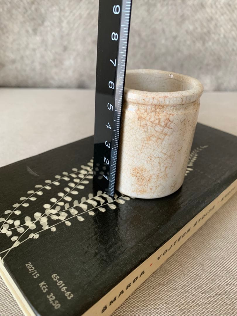 フランスアンティーク　小さな陶器のボトル5個セット