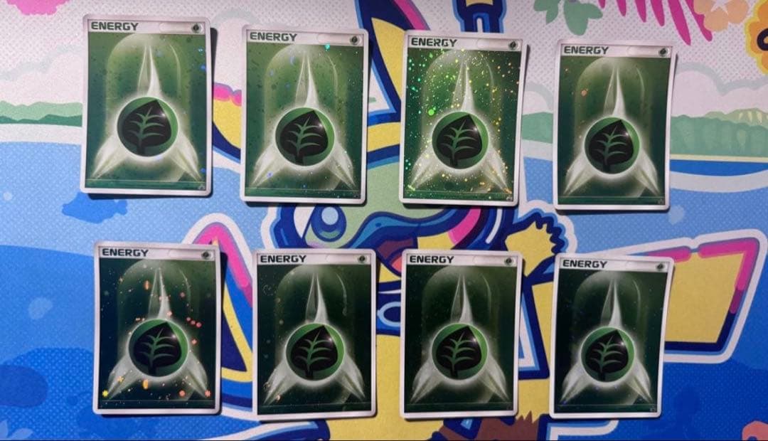 ポケカ　基本草エネルギーブリザードDPtプロモ　8枚セット　バラ売り可