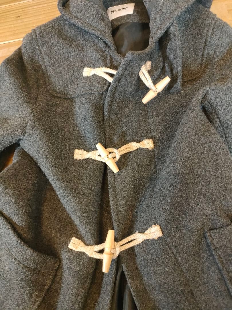 ほぼ新品　BEAMS BOY グレー ダッフルコート