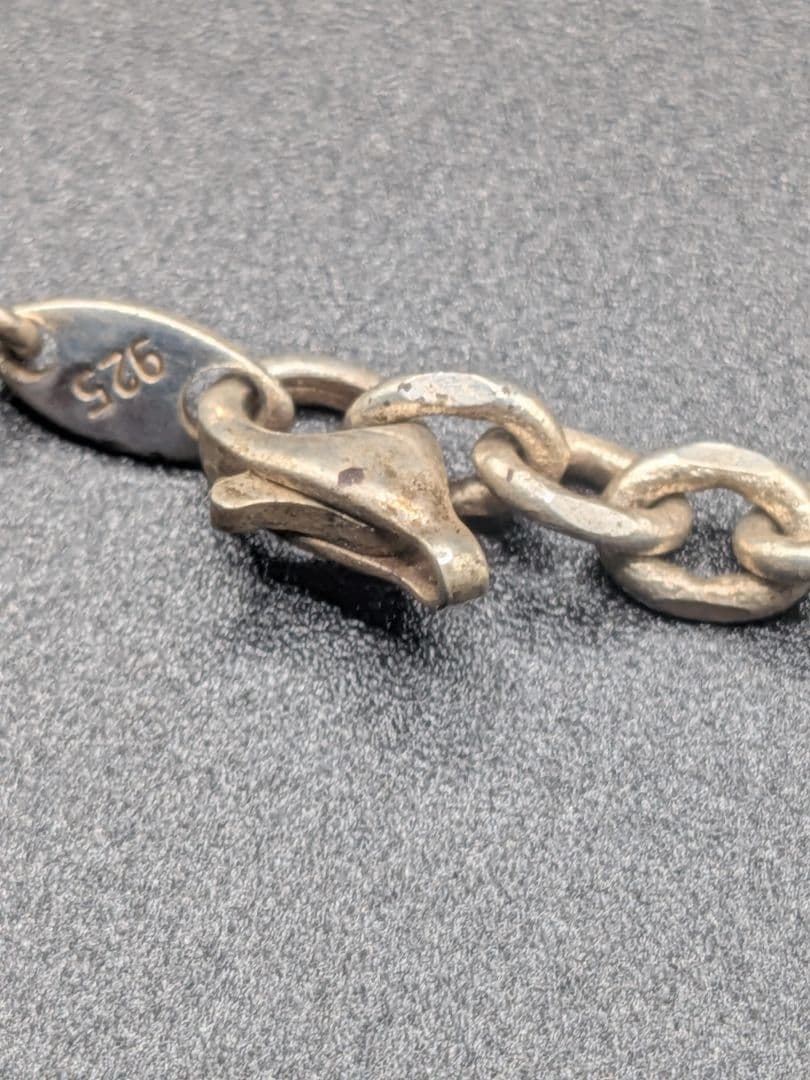 Sterling Silver 925・純銀チェーンネックレス・1部難有り