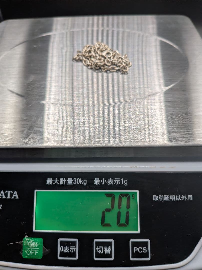 Sterling Silver 925・純銀チェーンネックレス・1部難有り