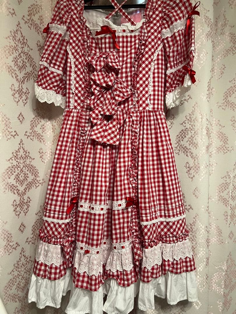 ギンガムチェック　ワンピース　Angelic Pretty