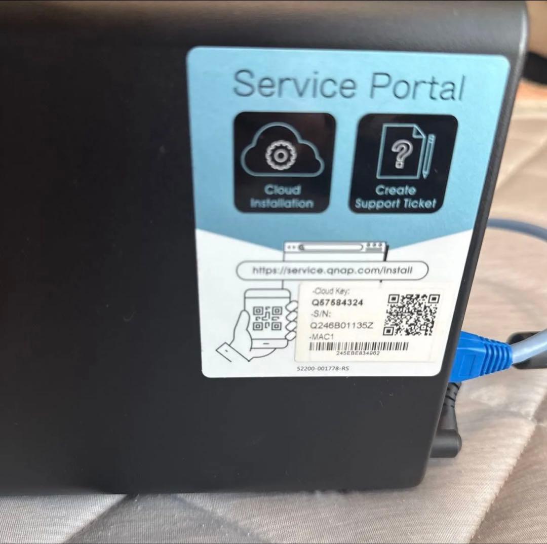 QNAPのNAS、TS-464-8Gファイルサーバー