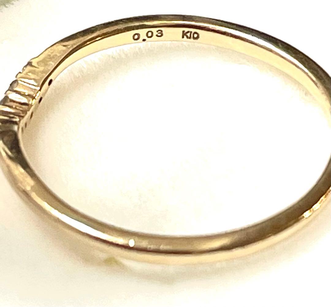 agete ダイヤモンドリング k10 8号