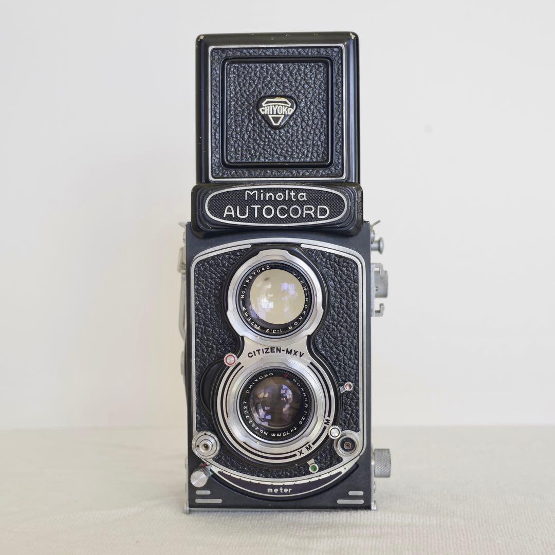 【分解清掃、動作確認済】ミノルタ オートコード 二眼レフカメラ 中判フィルム