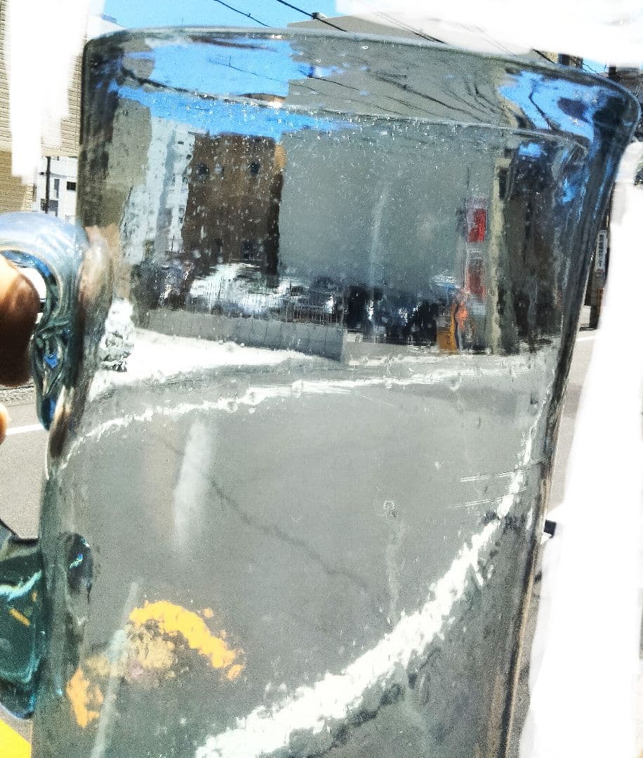 小谷眞三 倉敷ガラスアンティーク貴重なレア大きな花入れ1980年代購入