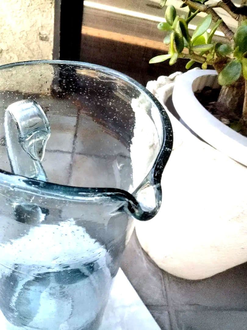 小谷眞三 倉敷ガラスアンティーク貴重なレア大きな花入れ1980年代購入