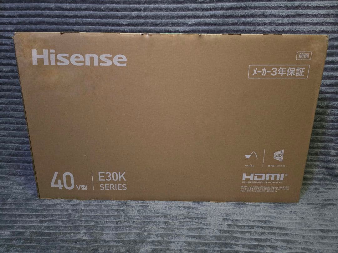Hisense 40v型 2024年製 液晶テレビ 40E30K Wチューナー